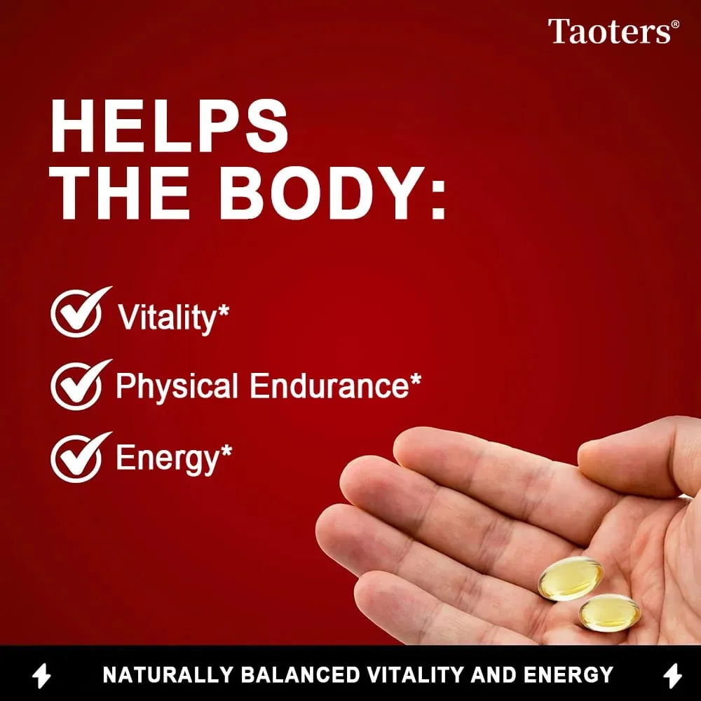 Panax Ginseng Root Capsules - Ashwagandha Extract Supplement Provides Energy Muscle Strength for Adults — image 5