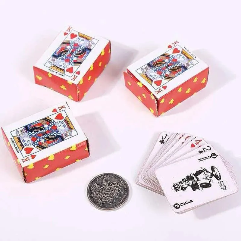 5 قطعة أوراق لعب البوكر الصغيرة مهرجان ألعاب الطاولة للمراهقين البالغين متعة السفر Juegos De Mesa Divertidos Para La Familia