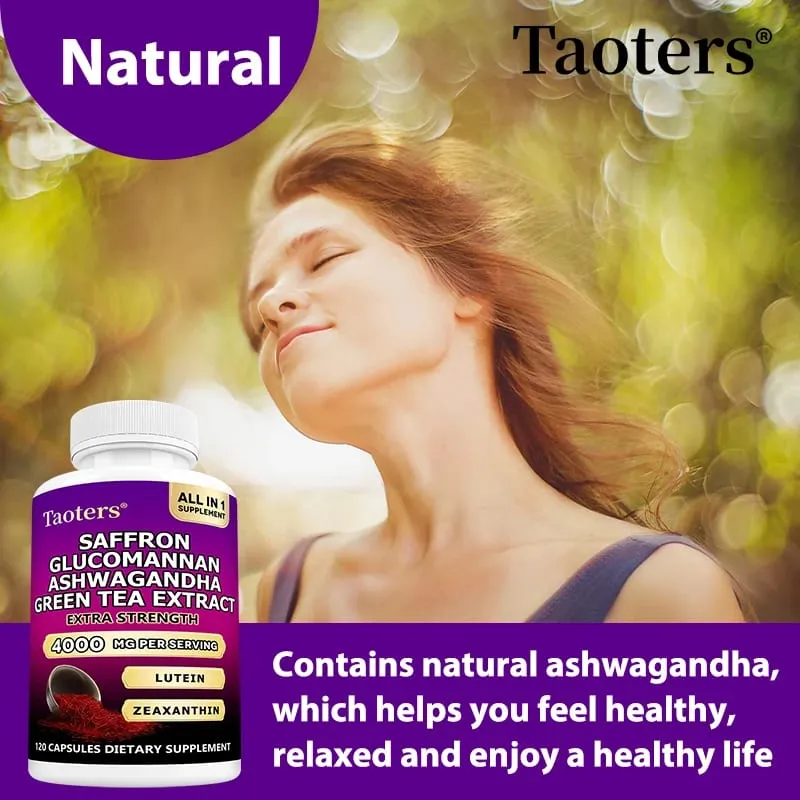 Saffron Supplements with Ashwagandha - Mood Balance Stress Relief & Mental Clarity – Cortisol Support for Women & Men — image 4