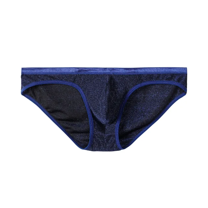 Men's Ice Silk Triangle Panties Sexy U-Shape Thin Briefs Breathable Mesh Low-Waist Underwear — image 25