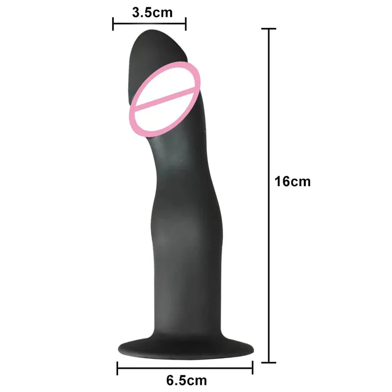 Flexible Liquid Silicone Dildo For Begginner Anal plug Prosate Massager G Spot Personal Massage Tool Suction Cup Female Sex Toy