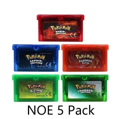 GBA Video Game Cartridge Console Card Pokemon Emerald Ruby FireRed LeafGreen Sapphire Multi-language for GBA/NDS