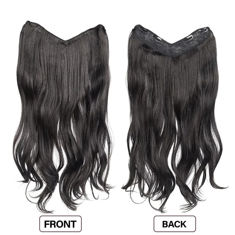 Easy Clip-In V-Wig Piece 20" or 24" Wavy Synthetic Hair Extension Adds Length & Fullness in Seconds — image 5