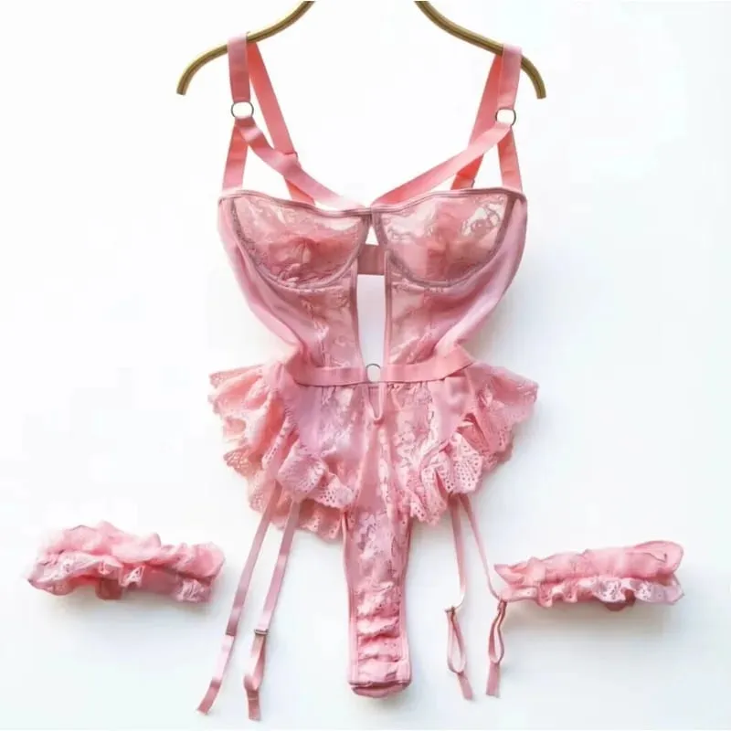 Erotic Underwear Bras Sets for Women Lace Garter Lingerie Intimates 2026 Underwire Bra and Panty Thongs Hot Sexy Underwear Set — image 1