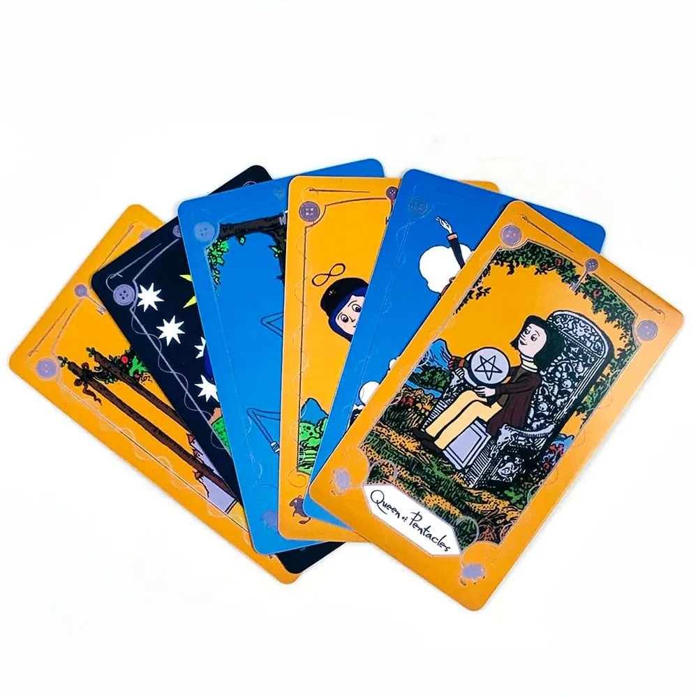 New Tarot Cards A 78 Pcs Tarot Deck The Key That Opens The Door To The Coraline World Great For Meditation & Party Games