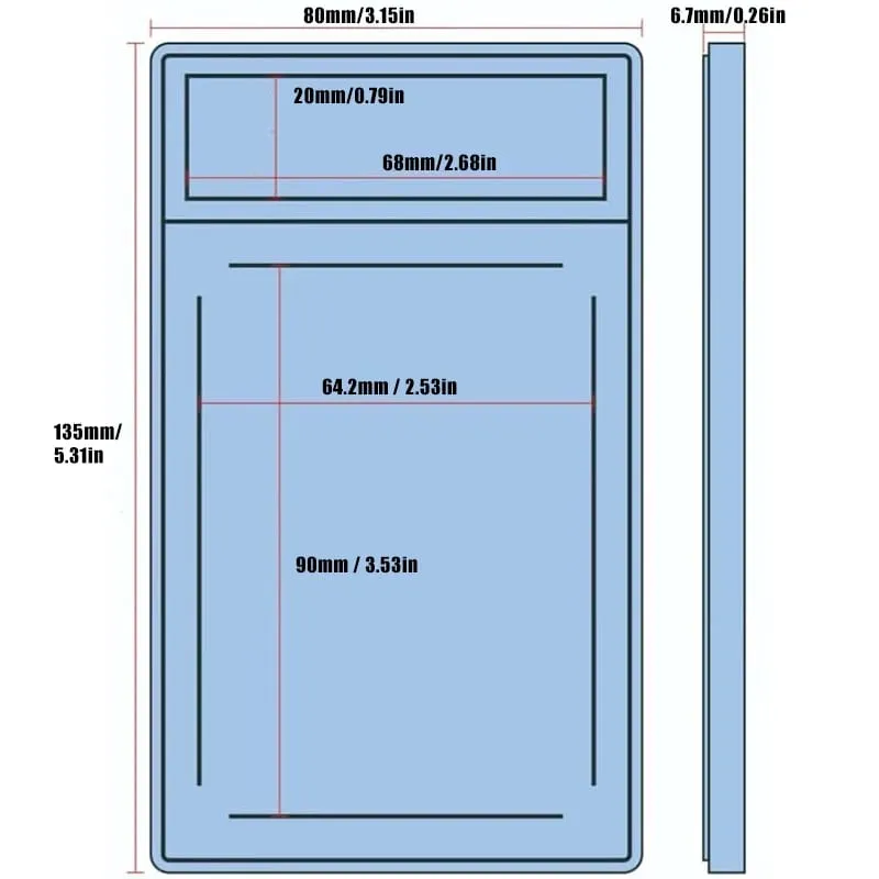 Trading Card Protector with Snap Closure Removable Graded Card Holder Durable Plastic Case Rating Card Slab