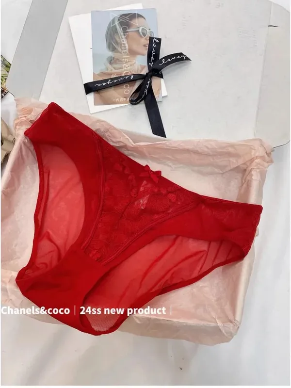 Festive Lingerie Set Christmas Gift Pure Desire Wireless Bra & Knickers Anti-Side Boob Support for Full & Petite Bust MOYISU — image 6