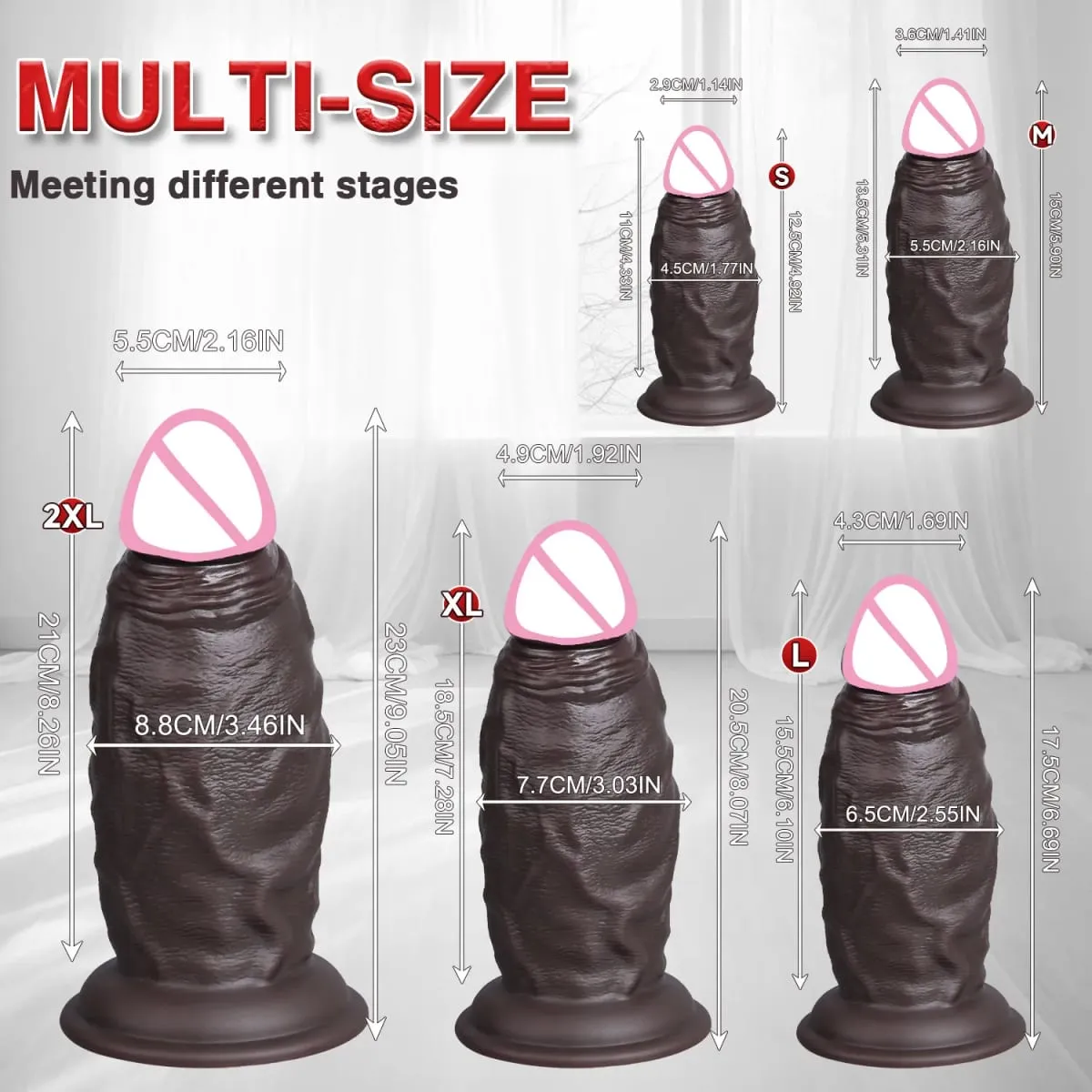 Super Big Black Anal Dildo Penis Prostate Massager Soft Silicone Sexy Adult Masturbator Oversized Strap-on Dildos Anal Sex toys — image 6