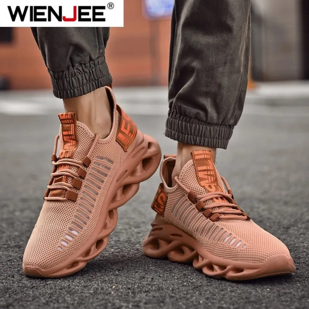Mens Athletic Sneakers Lightweight Breathable Gym Shoes Non Slip Walking Shoes Comfortable Sports Shoes For Men Training