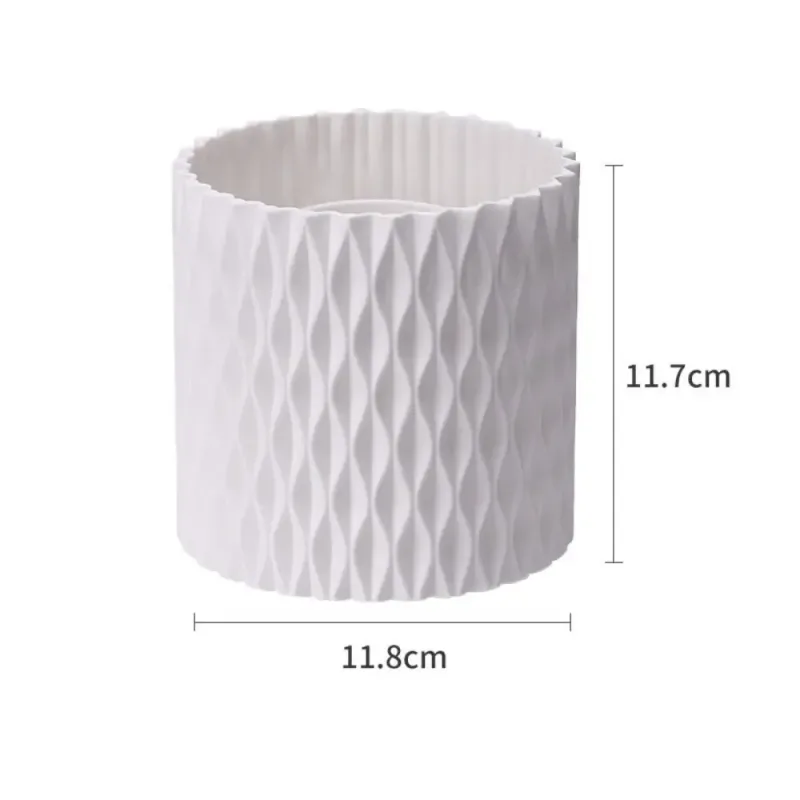 PU Leather Makeup Brush Bucket Dust-Proof Waterproof Empty Cosmetic Brushes Pen Holder Portable Makeup Brush Organizer — image 19