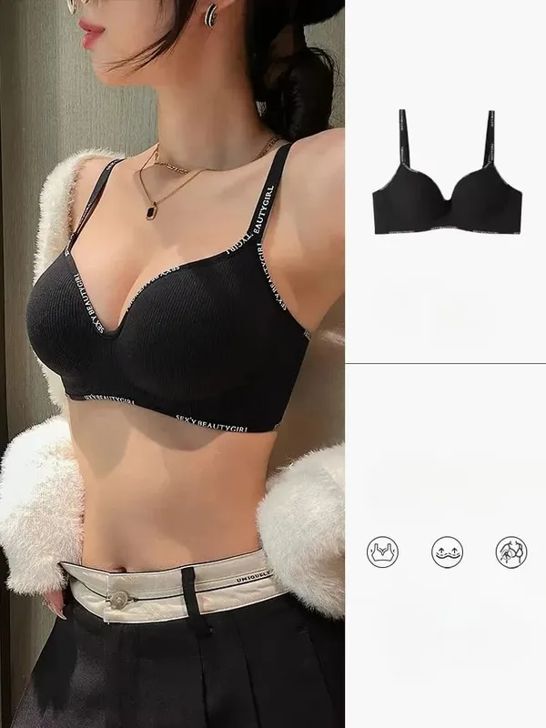 Women's Underwear Small Chest Sexy Push Up Lingerie Seamless Bra for Women Comfortable Everyday Bra Thick Bralette 32-38AB