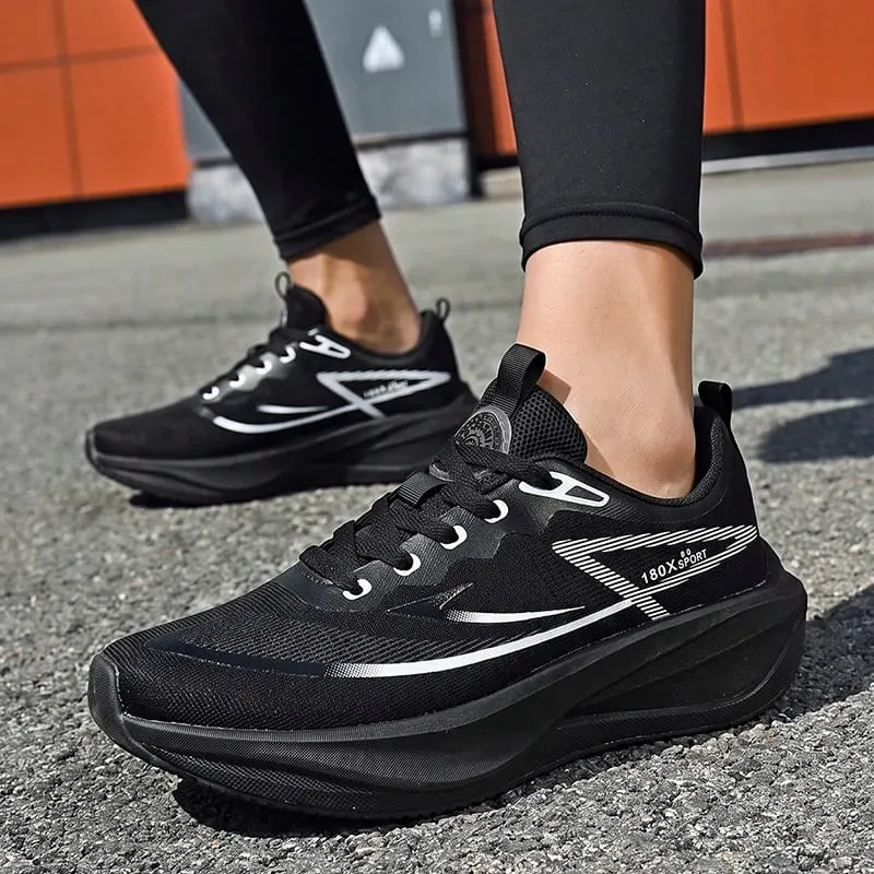 Men Sports Running Shoes Carbon Board Speciality Marathon Outdoor Breathable Lightweight Comfortable Women's Athletic Sneakers — image 6