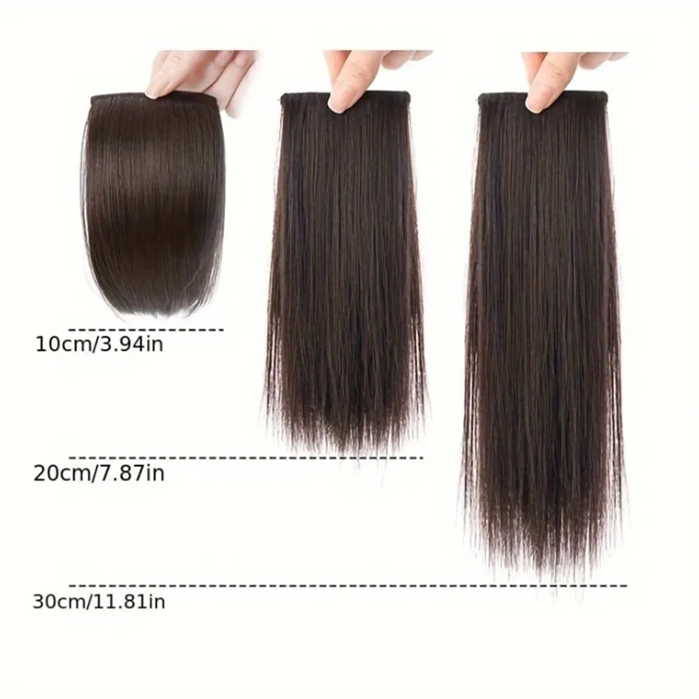 2pc Natural Invisible Fluffy Hair Pads for Women Hair Extension Fluffy Hair Lining of Hair Top Cover Synthetic Seamless Hair Pad