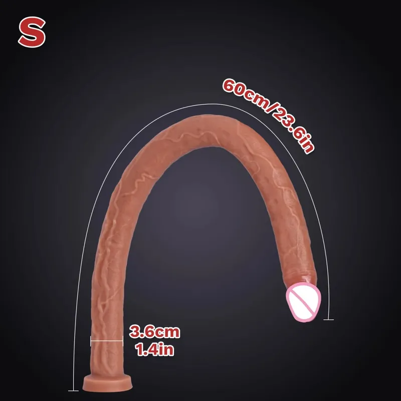 Extra Long Realistic Dildos G-Spot Stimulation Deep Touch Penis Vagina Anal Massage Penetration Dick Sex Toys for Women and Men — image 9