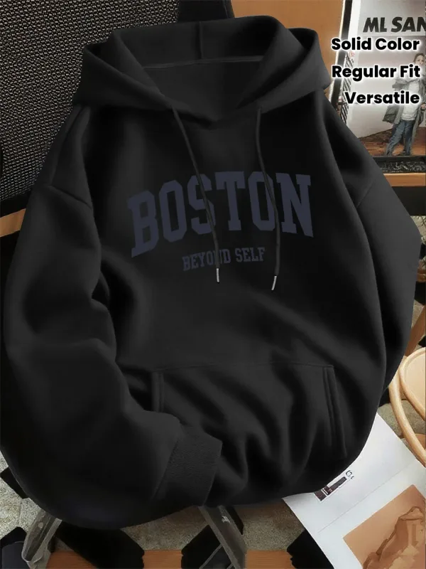 2026 New Men's Loose Hoodie Thin Spring Autumn Versatile Casual No Pilling Fade Resistant — image 1