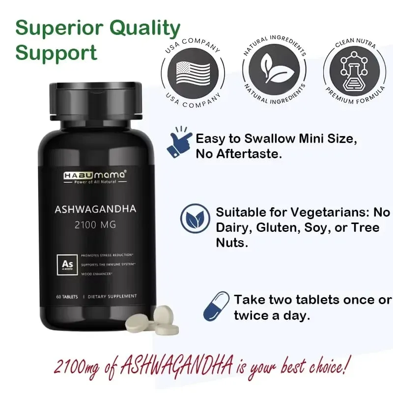 อาหารเสริมพลังงาน Ashwagandha ดั้งเดิมที่ไม่ใช่จีเอ็มโอรองรับพลังการเจริญพันธุ์ตามธรรมชาติ — image 4