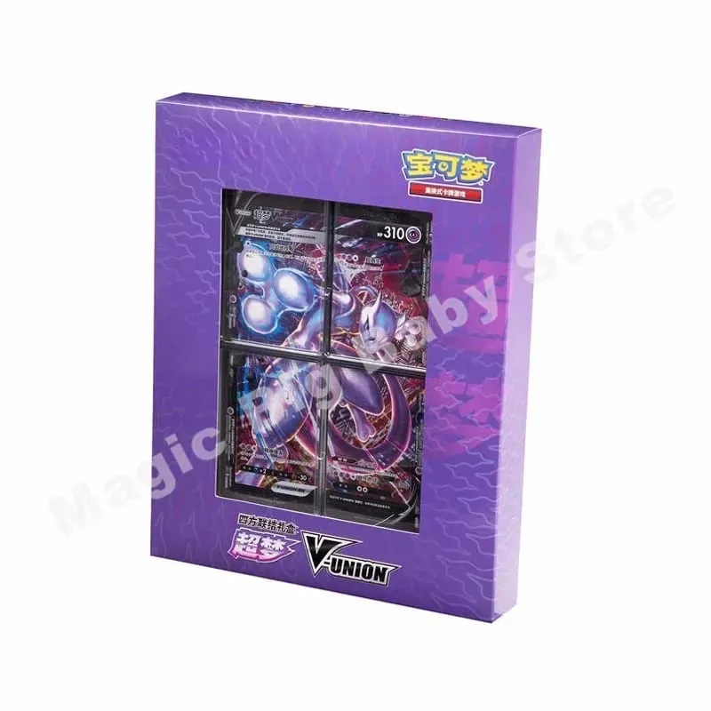 Pokemon Cards Original Trading PTCG Cartoon Quartet Coupling V-UNION Gift Box Pikachu Big Gather Moru Baker Mew-two PTCG