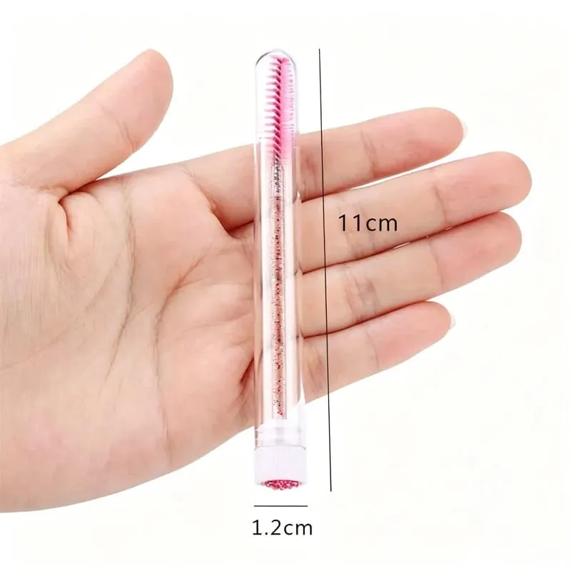 New 20/40pcs Disposable Eyelash Brush Tube Mascara Wands Tubes Dust-proof Lash Spoolies Storage Makeup Tool HZS36 — image 3