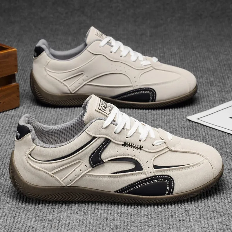 Retro Casual Sneakers for Men | Classic Low-Top Trainers with Contrast Stitching — image 6