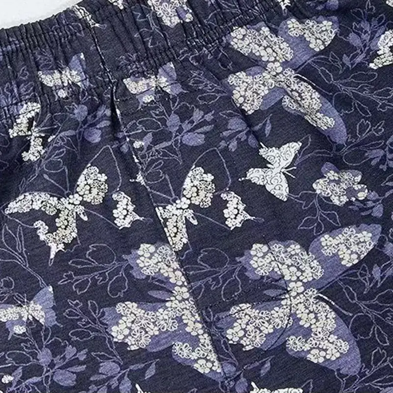 4Pcs Set Of Men's Personalized Butterfly Printed Flat Angle Pants, Loose Breathable Elastic Aro Pants, Men's Casual Underwear