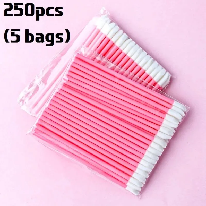 Pukal 50/500/2000Pcs Berus Bibir Aplikator Profesional Borong Tongkat Gincu Wanita Berus Gloss Bibir Aksesori Alat Solek