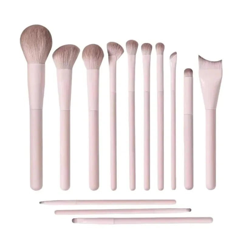 Makeup Brush Set 13 Pcs Professional Kit Foundation Eyeshadow Blush Lip Brushes Soft Synthetic Bristles for Women and Beginners