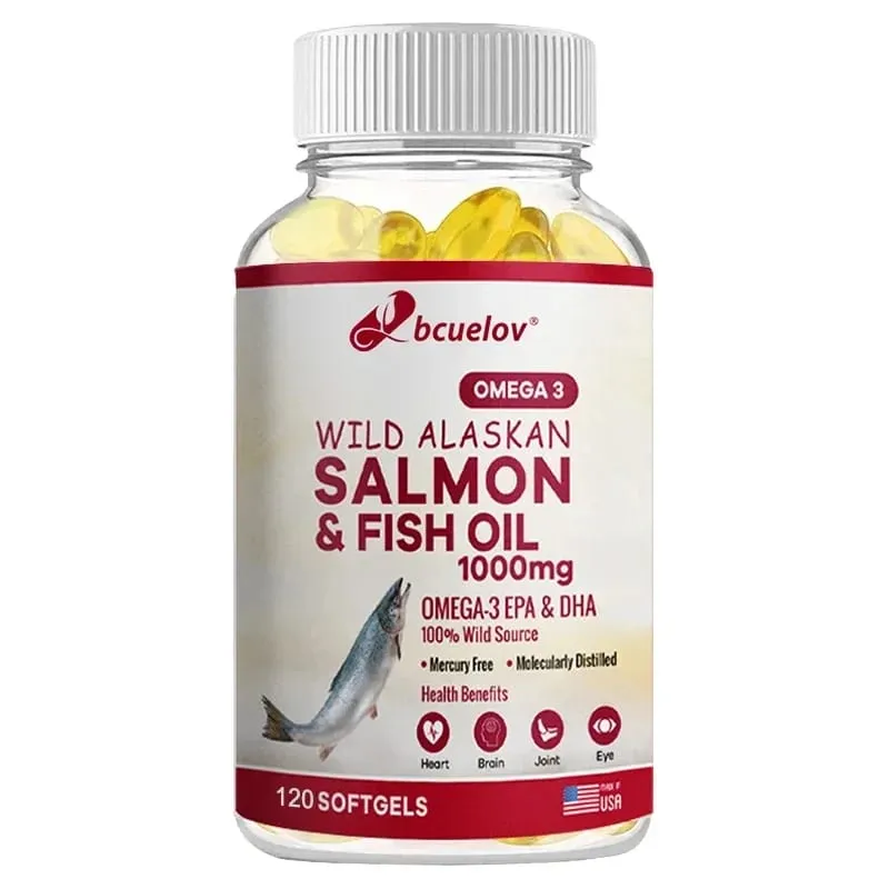 Super-Omega-3-EPA/DHA-Fischölkapseln – Unterstützung für die Gesundheit von Herz, Gehirn und Gelenken – Glutenfrei, gentechnikfrei