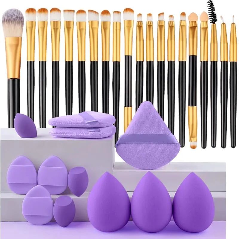 20PCS Detail Makeup Brushes Kit Soft Bristles Concealer Eyeliner Brush Eyeshadow Shader Brush Facial Cosmetic Beauty Tools