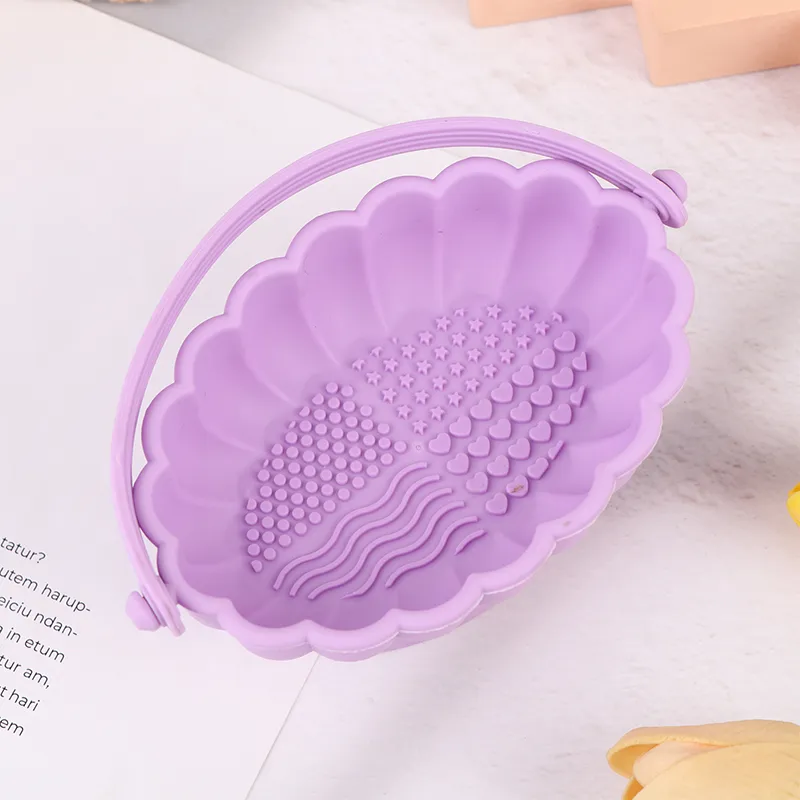 Silikonové štětce na make-up Čisticí krabička Mycí miska na make-up Polička na sušení vajíček Nástavec na sušení prášků Myčka Houba Skladovací štětce Čisticí prostředek — image 4