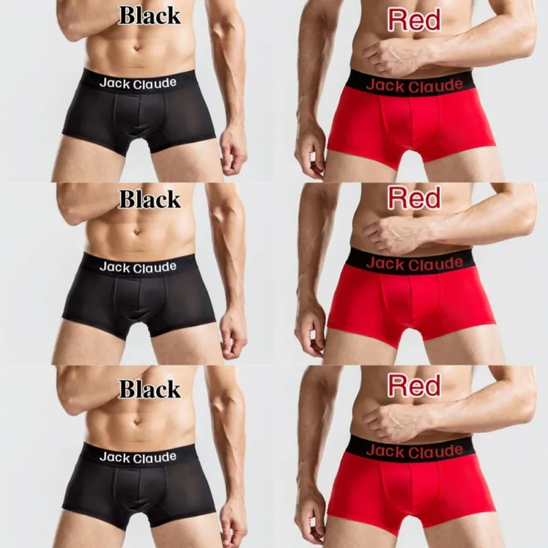 6 個メンズ下着ボクサー男性ソフトパンツボクサーメンズショーツ男性パンティーパンツ男 Boxershorts Hombres ゲイ Cuecas