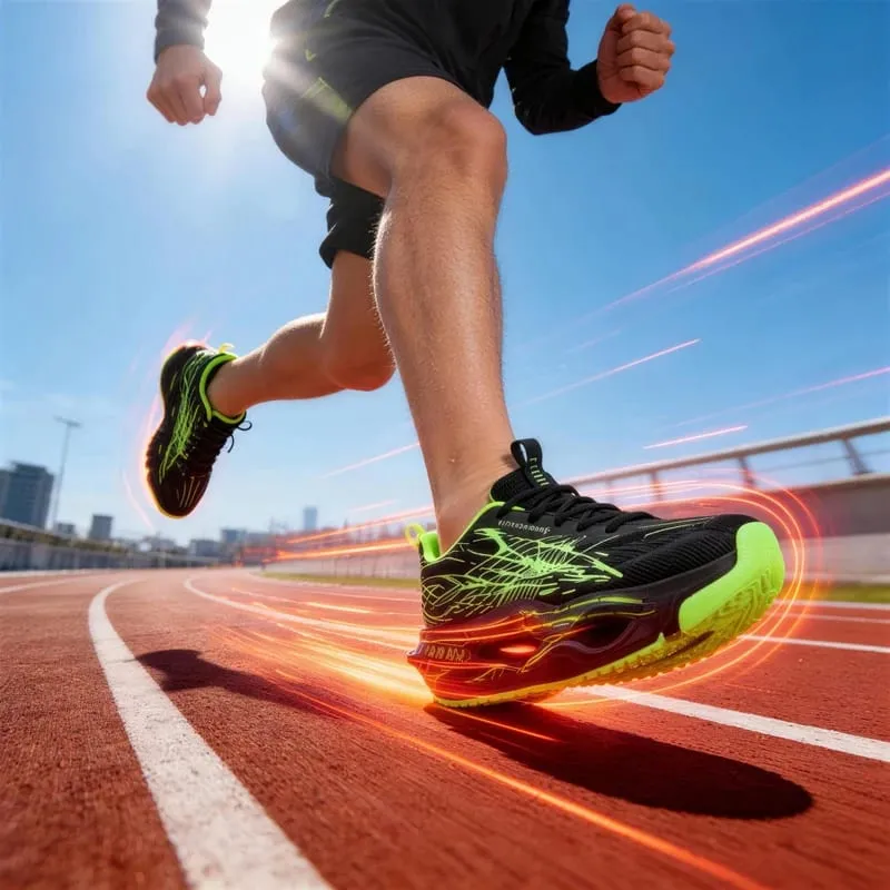 Men Women Ultra Light Carbon Plate Running Shoes Breathable Mesh Upper Soft Midsole Rubber Outsole for Running Training Sneakers — image 7