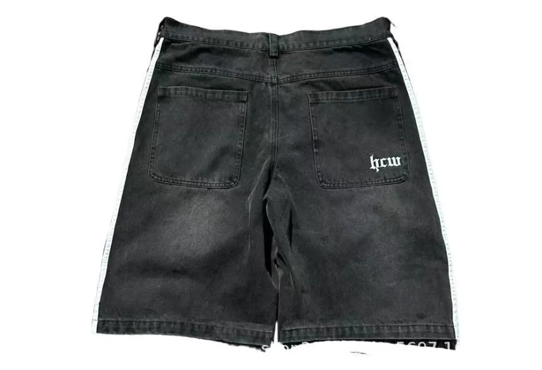 Y2K Striped Baggy Jeans Unisex Wide Leg Denim Pants Hip Hop Streetwear Casual High Quality Embroidered Jeans For Men Women — image 9