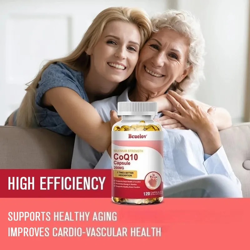 CoQ10 200mg Softgels- 3x Better Absorption Antioxidant for Heart Health & Energy Production Coenzyme Q10 Dietary Supplements — image 3