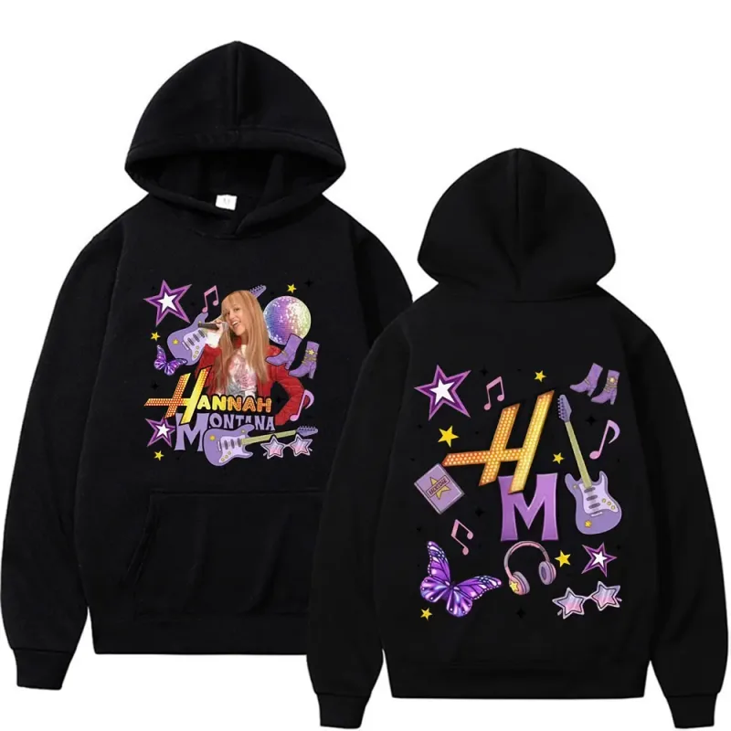 Hannah Montana 20Th Anniversary Printed Hoodies Men Women Fashion Aesthetic Sweatshirts Long Sleeve Pullovers Streetwear — image 3