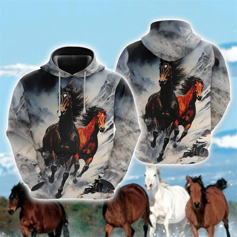 Animal Horse 3D Print Hoodies Autumn Men Women Casual Fashion Oversized Sweatshirts Hoodie Male Pullovers Tracksuit Man Clothing — image 12