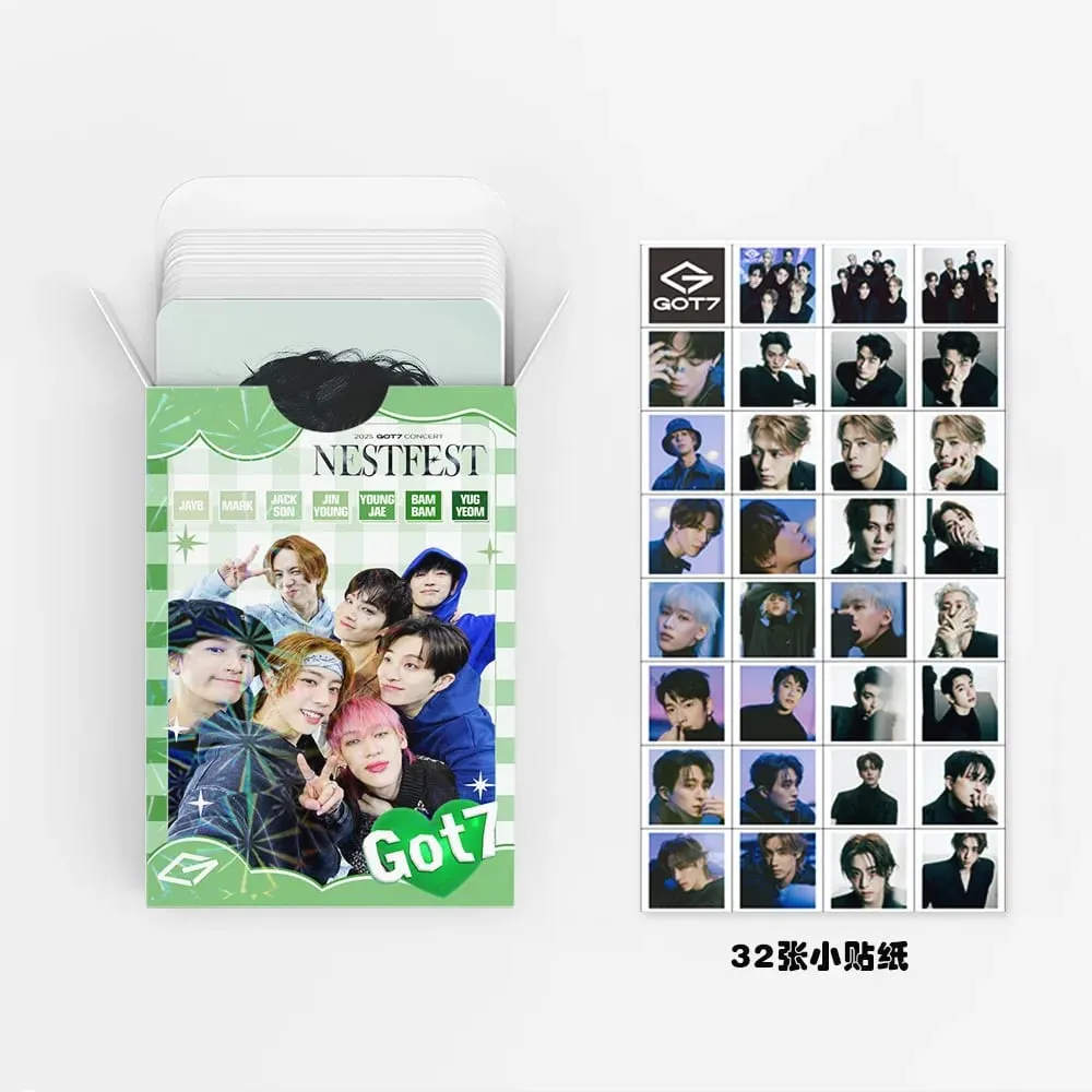 92 ชิ้น/เซ็ต GOT7 NESTFEST Holographic lomo การ์ดสติกเกอร์ Star Photocards Photo Lomo การ์ดแฟนคอลเลกชันพิมพ์การ์ด — image 5