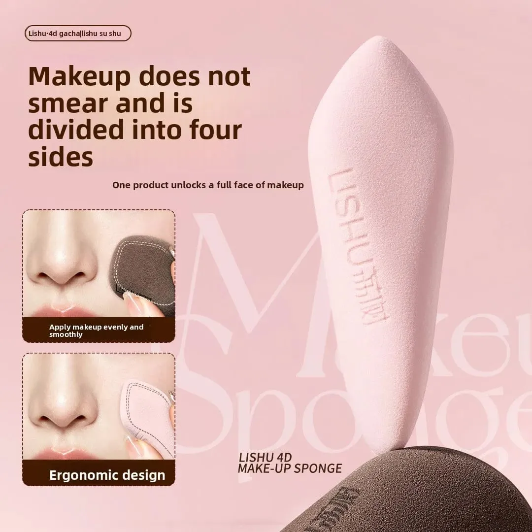 2PCS Finger Shape Makeup Sponge Set Precision Detail Face Cosmetic Tool Reusable Cosmetic Puff for Foundation Highlighter
