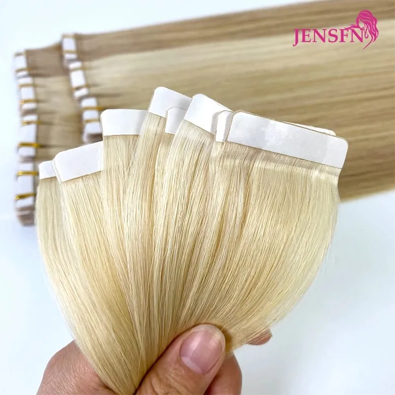 High Quality Tape In Hair Extensions Straight 100% Remy real Human Hair 16"-22"Inch PU Skin Weft Tape Ins — image 2