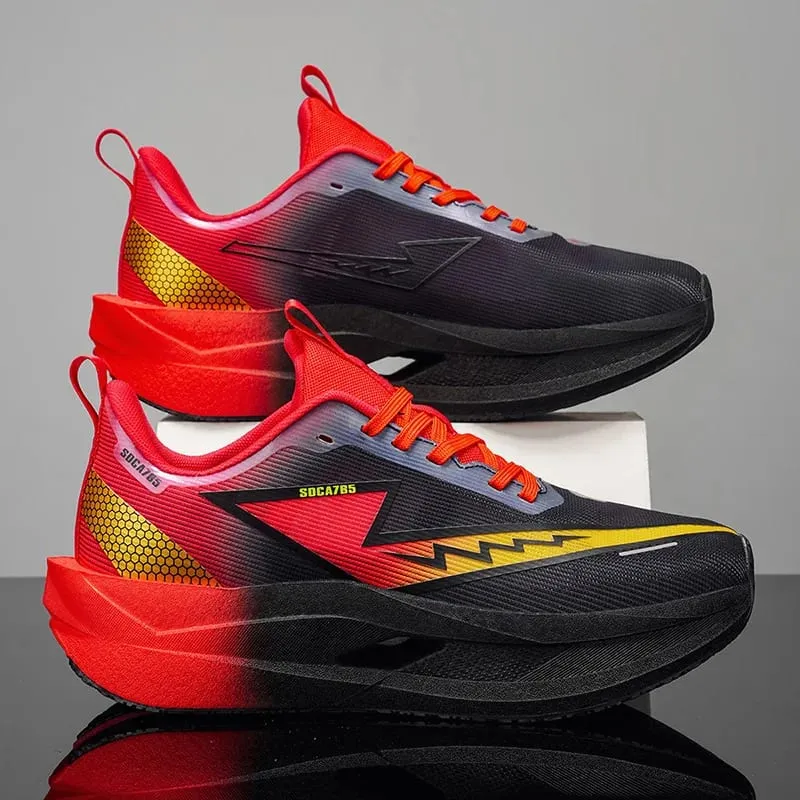Men Casual Running Shoes Carbon Board Marathon Speciality Sports Breathable Lightweight Woman Comfortable Athletic Sneakers — image 3