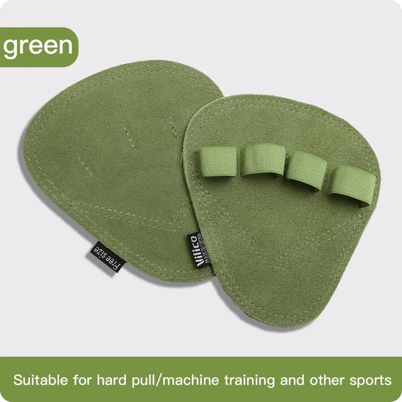 Leather Weight Lifting Training Gloves Palm Protection Women Men Fitness Sports Gymnastics Grips Pull Ups Weightlifting Workout