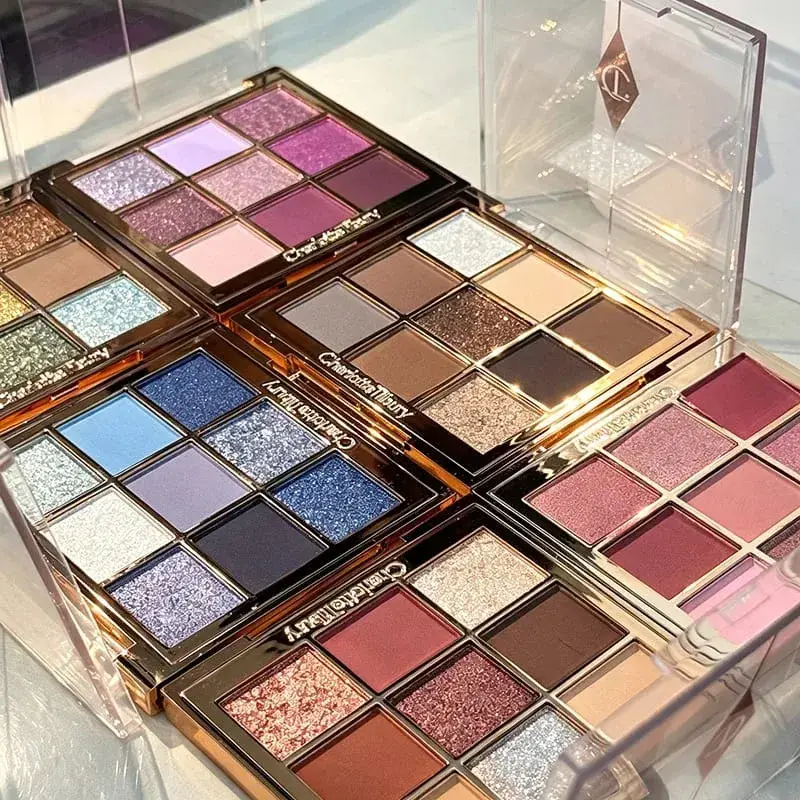 CT Apat na kulay na Eyeshadow Palette Matte Glitter Eyeshadow Makintab na Eye Makeup Pillow Talk Madaling Kulay Natural Foundation Cosmetics — image 3