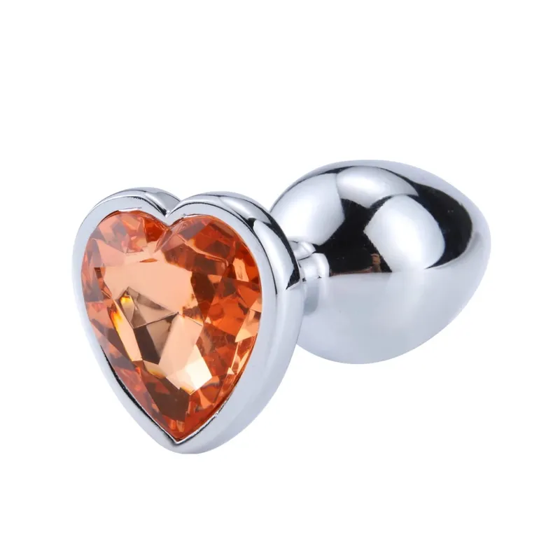 Anal Plug Heart 3 Sizes Stainless Steel Crystal Anal Plug Removable Butt Plug Stimulator Anal Sex Toys Prostate Massager Dildo — image 15