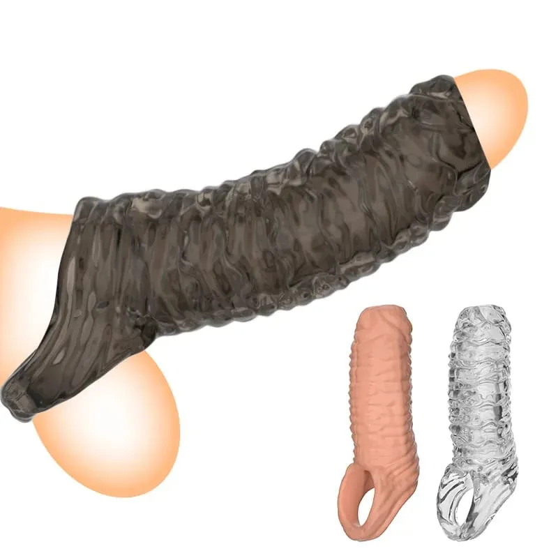 Soft TPE Cock Ring Penis Sleeves Testis Scrotum Restraints Couples Flirting Adult Games Sex Toys for Men Delay Ejaculation — image 1