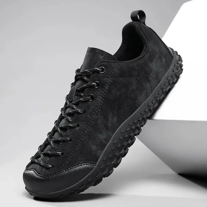 Unisex Barefoot Wide Toe Shoes Women Men Artificial Leather Minimalist Sneakers Zero Drop Outdoor Lace-Up Slip on Walking Shoes