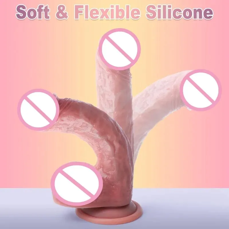 Wearable Strapon Penis for Women Super Long Huge Silicone Dildo Anal Plug Vaginal Adult Standard Size Strap Sex Toys for Wome18n