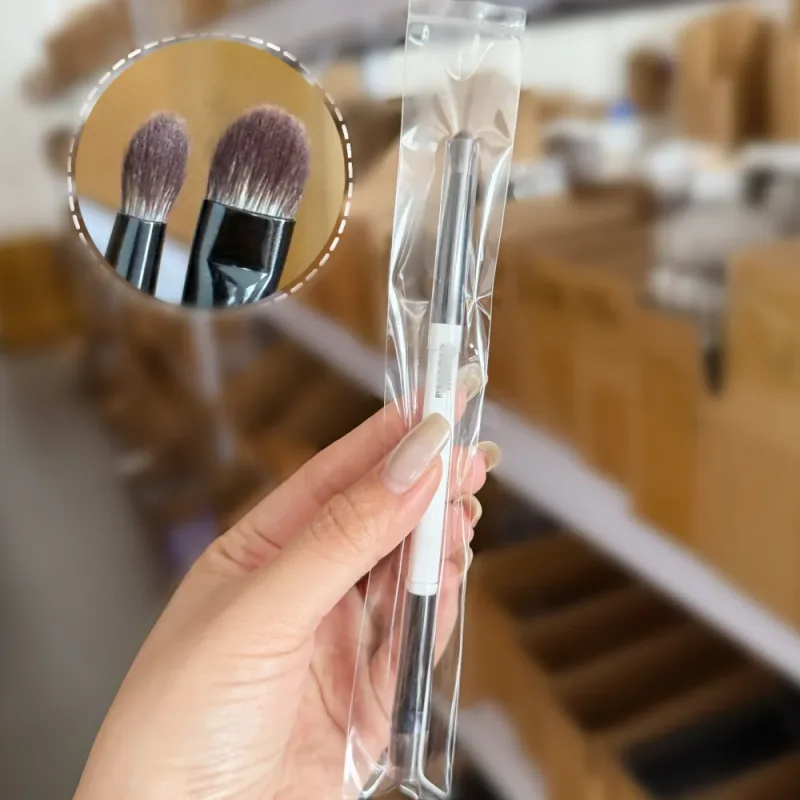 EF1 Dual-Ended Cream Powder Brush E6 Dual-Ended Eyeshadow Makeup Brush High quality Synthetic Eye Concealer Cosmetic Brushes