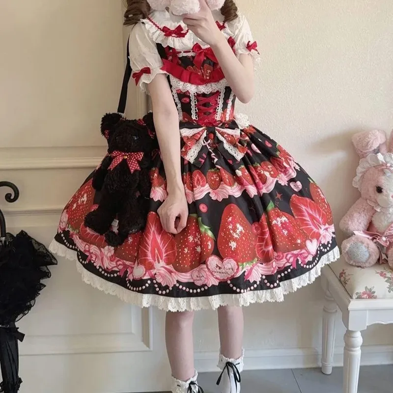 Original design Lolita dress cute jsk suspender dress women's summer long dresses for women — image 6