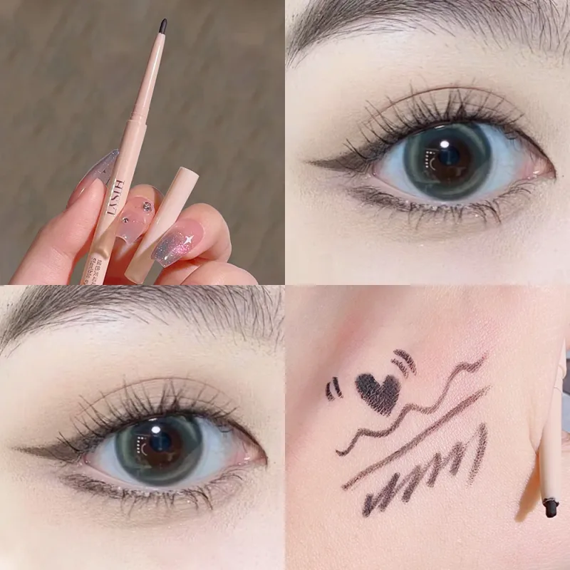 Ultra-fine Matte Red Gel Eyeliner Pencil Brown Under Eye Liner Pen Waterproof Matte Aegyosal Lying Silkworm Eyes Makeup — image 10