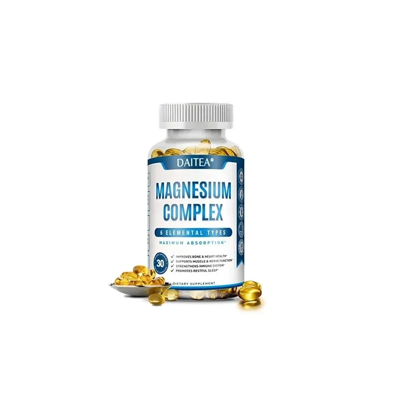Magnesium Complex Capsules - Muscle and Cardiovascular Health Supplement Sleep Stress and Anxiety Formula — image 9