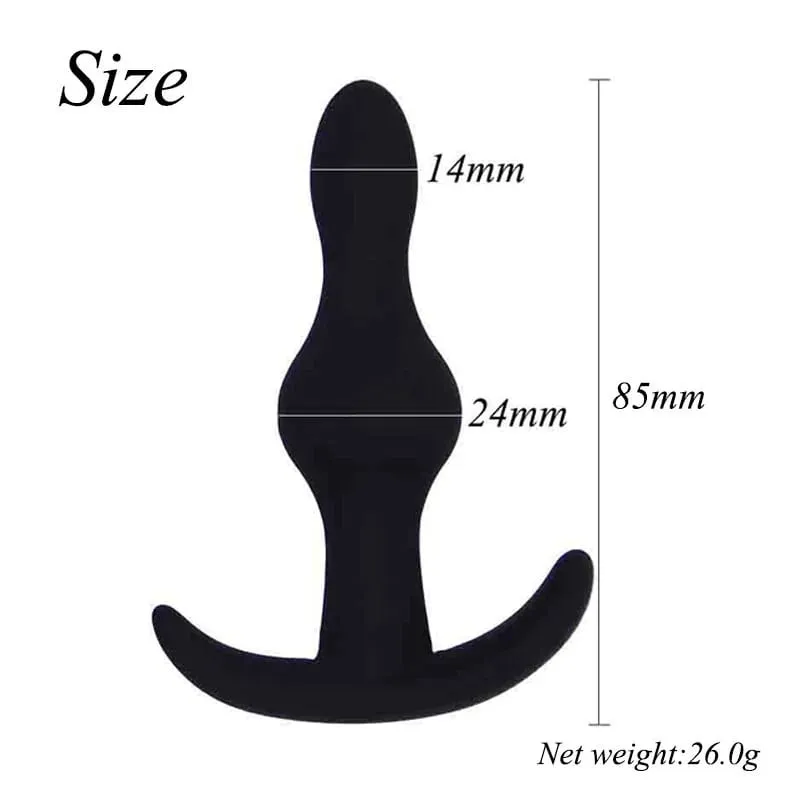 Soft Anal Dildo Butt Plug of Anal Sex Toys Prostate Massager Adult Gay Anal Plug Beads G-spot Erotic Sex Toys For Men Women — image 3